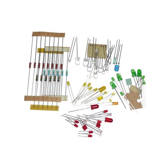 Coffret créatif d'environ 50 LEDs et 20 resistances