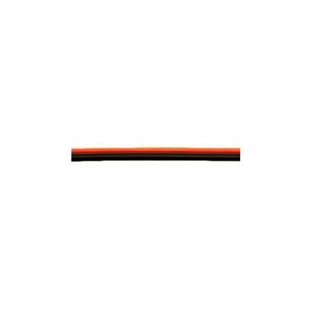 Câble méplat souple à 2 fils noir et rouge, section 0,14mm²