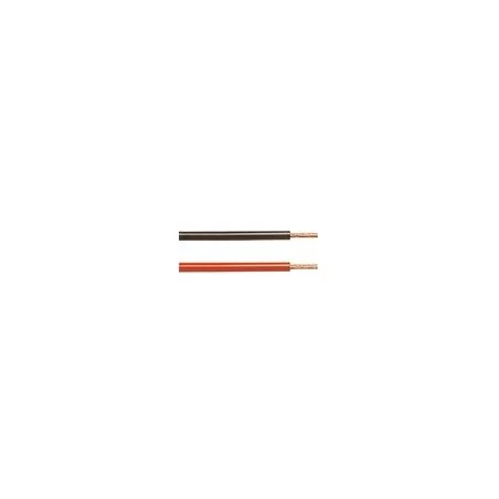 Câble silicone de 1,0mm rouge ou noir au mètre