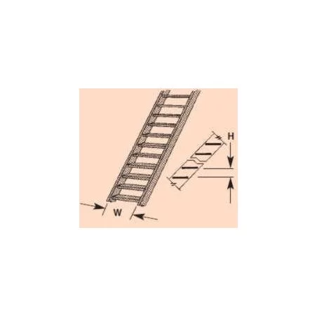 Plastruct : Sachet de 2 escaliers HO