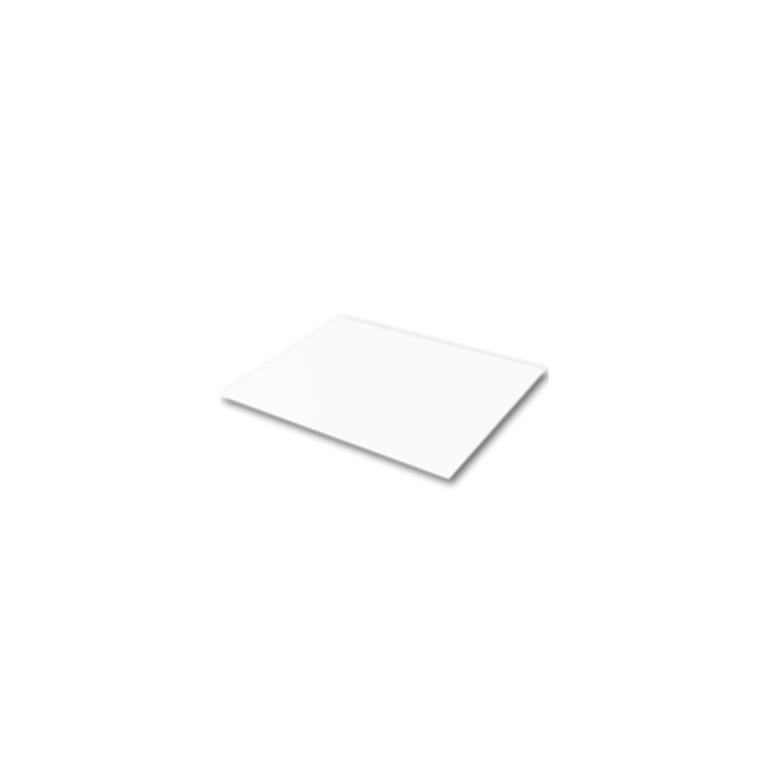 Plaque de styrène blanche opaque format 200x530 mm épaisseur 3,20 mm / 1 plaque