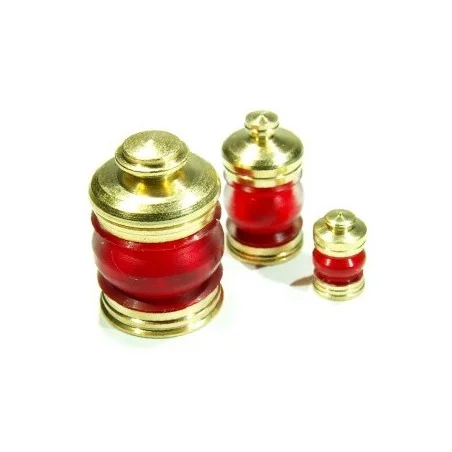 Lanternes 14,5mm 360° Farbe : Rot. 1 Stück