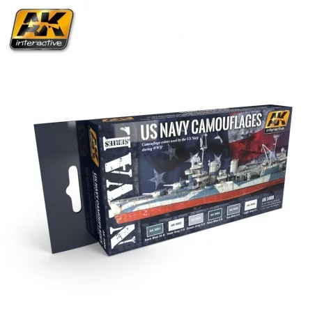 AK5000 NAVAL Series US NAVY Camouflages (Acrylic Paint Set)