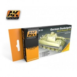 AK552 German Dunkelgelb Modulation Set (Acrylic Paint Set)