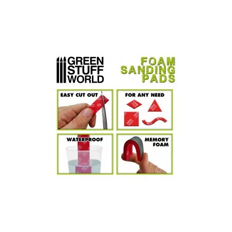 assaortiment d' Eponges de Ponçage Flexibles