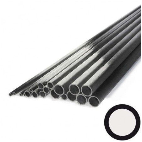 Tube de carbone de 3x0,5mm longueur 1 mètre