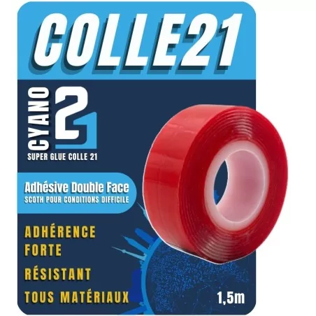Ruban Double Face Ultra Résistant pour Tous Matériaux – 1,5 m