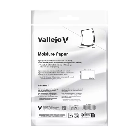 B90003 – Carta impermeabile all'umidità x30 Prince-August Vallejo 90002