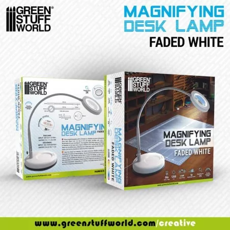 Lampada con lente ingrandimento white