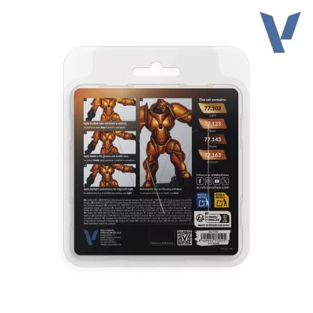 Set de peinture acrylique 77.252 Imperial Gold Paint Set