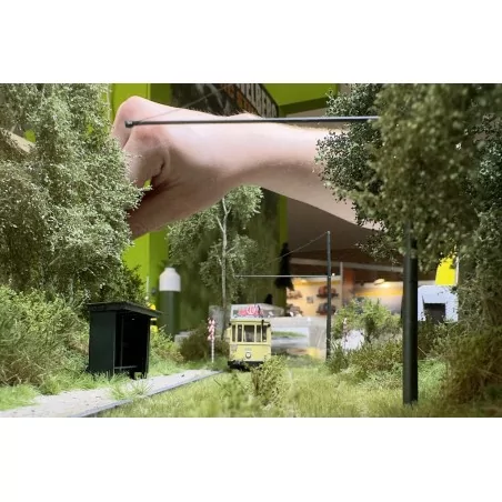 Arbusti per diorama, A 2/3 cm marrone, 10 pezzi.