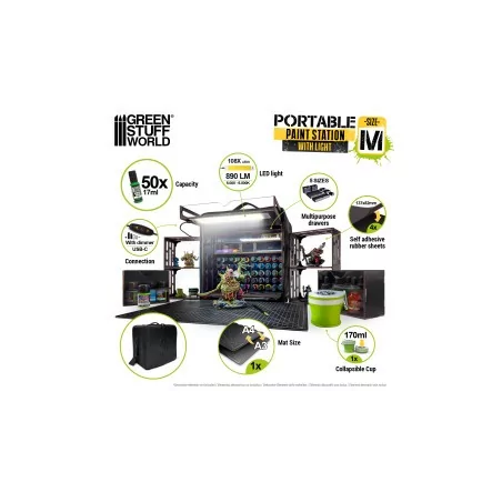 sac - valise - mallette - Station de peinture portable