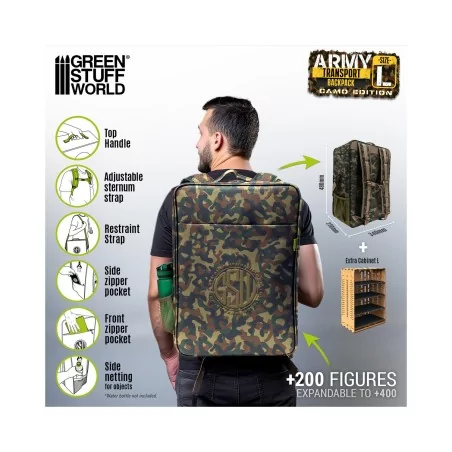 Miniatur Rucksack L Camouflage Edition