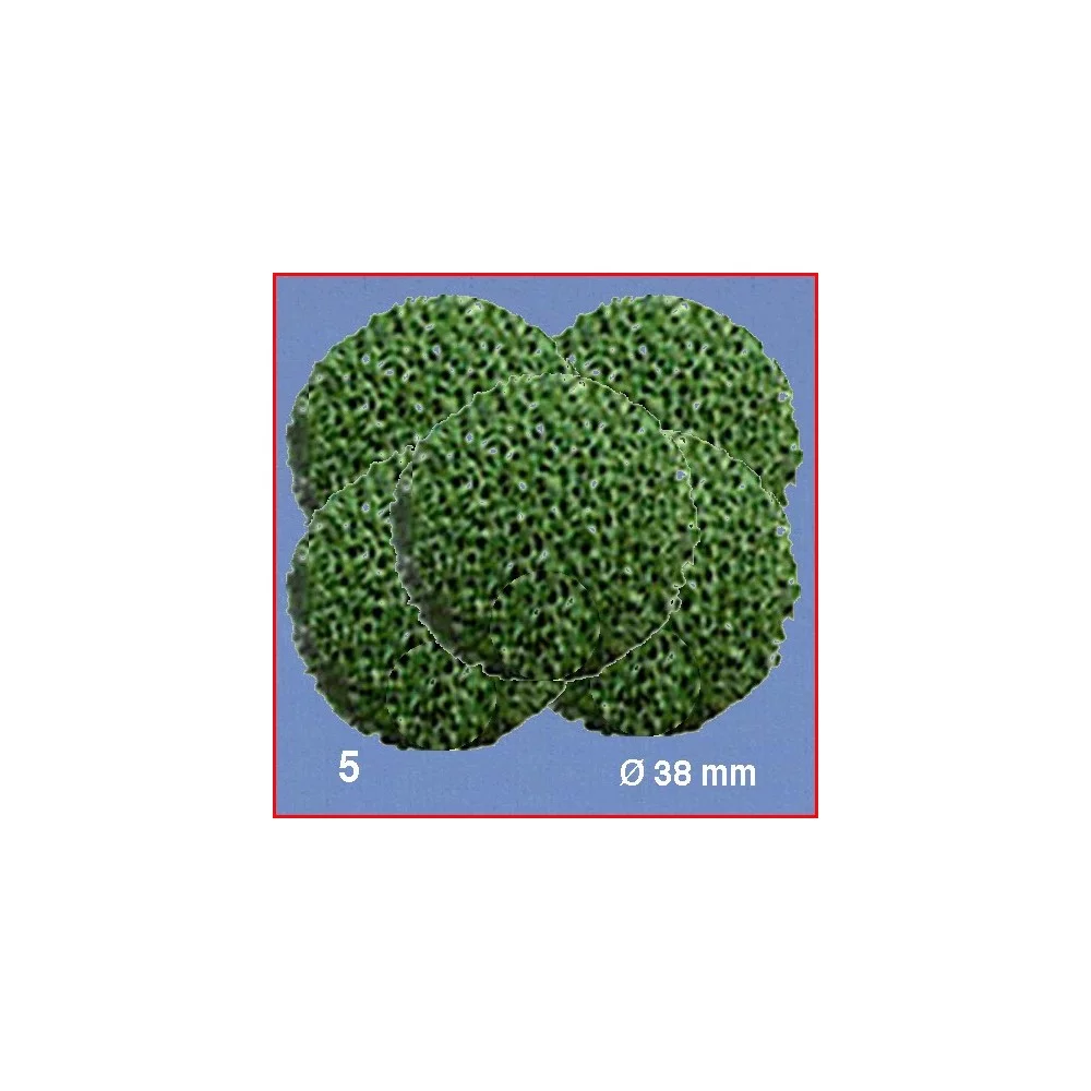 Boules pour têtes d'arbres, vert, diamètre 38 mm. 5 boules