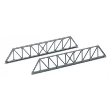 Sachet de 4 éléments de pont ferroviaire en poutres métalliques