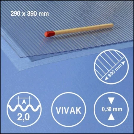 Wellblech transparent Vivak 2,0mm