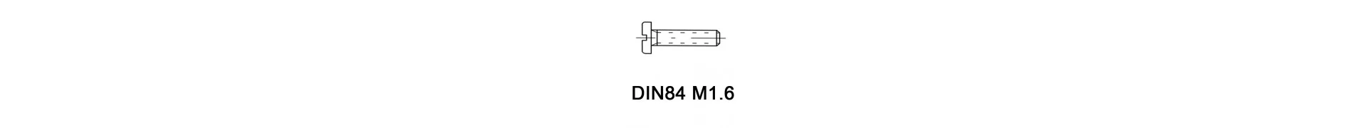 DIN84 M1.6