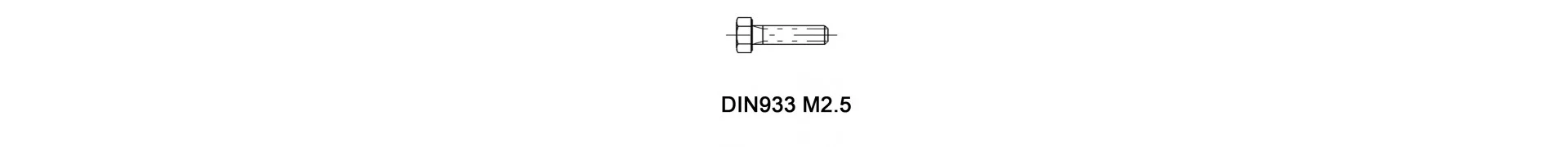 DIN933 M2.5