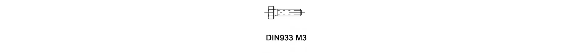 DIN933 M3