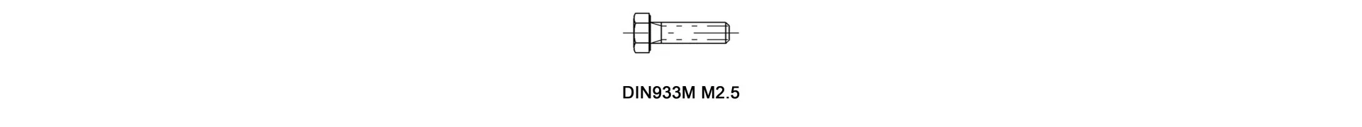 DIN933M M2.5