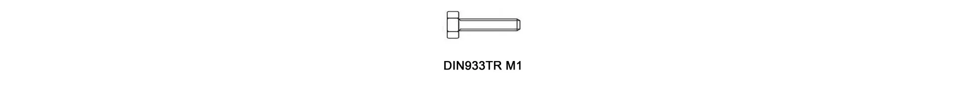 DIN933TR M1