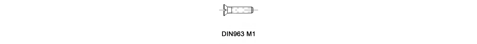 DIN963 M1
