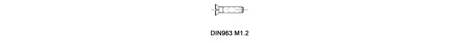 DIN963 M1.2