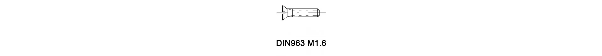 DIN963 M1.6