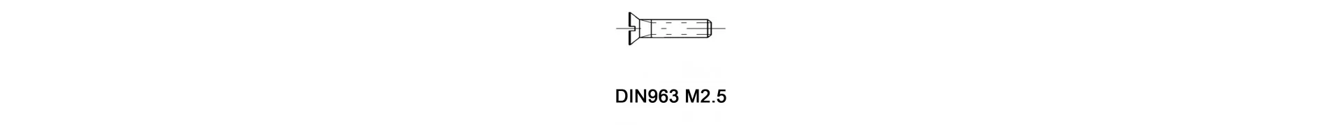 DIN963 M2.5