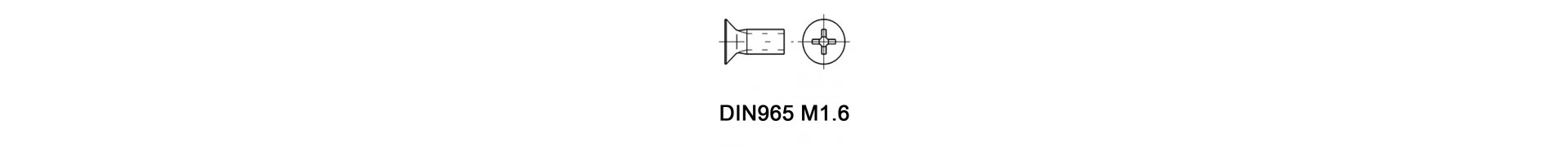 DIN965 M1.6