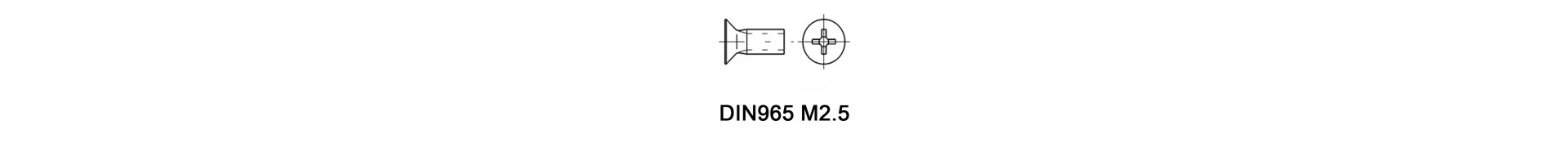 DIN965 M2.5