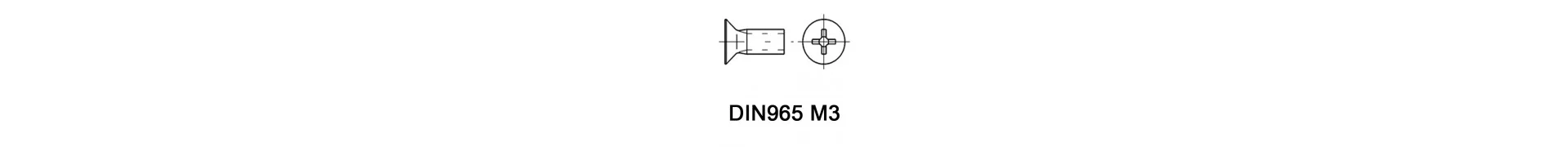 DIN965 M3