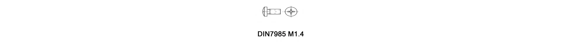 DIN7985 M1.4