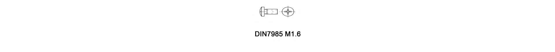DIN7985 M1.6