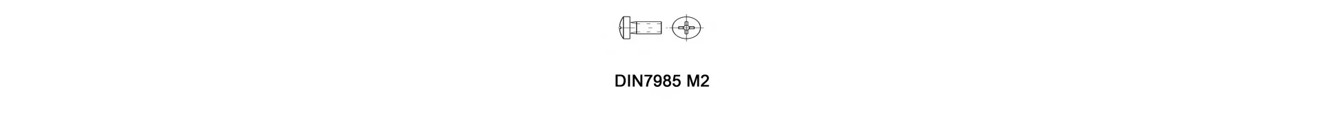 DIN7985 M2