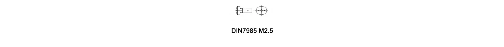DIN7985 M2.5