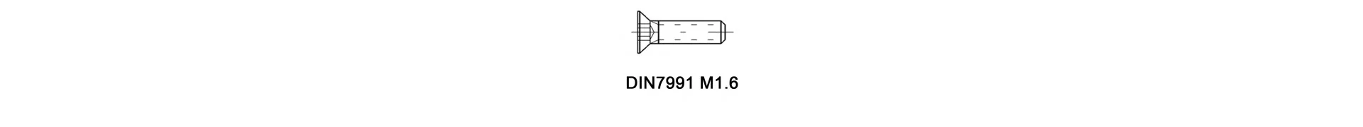 DIN7991 M1.6