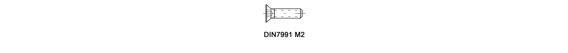 DIN7991 M2