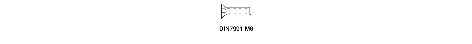 DIN7991 M6