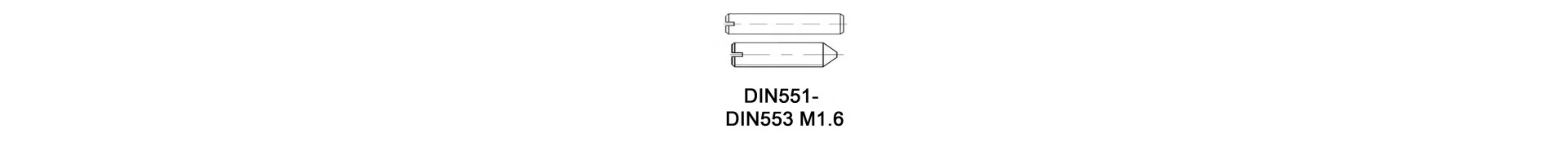 DIN551 - DIN553 M1.6
