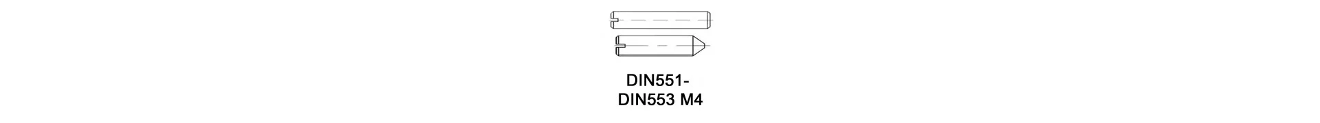 DIN551 - DIN553 M4