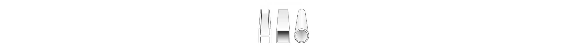 Profile und Platten in verschiedenen Metallen